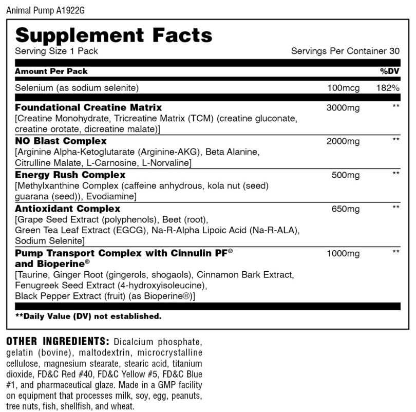 Animal Pump 30 packs - Image 2